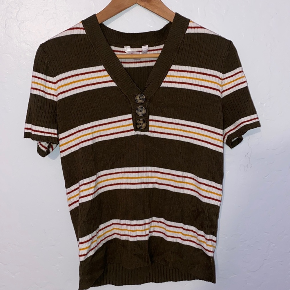 Multicolored Knit Top